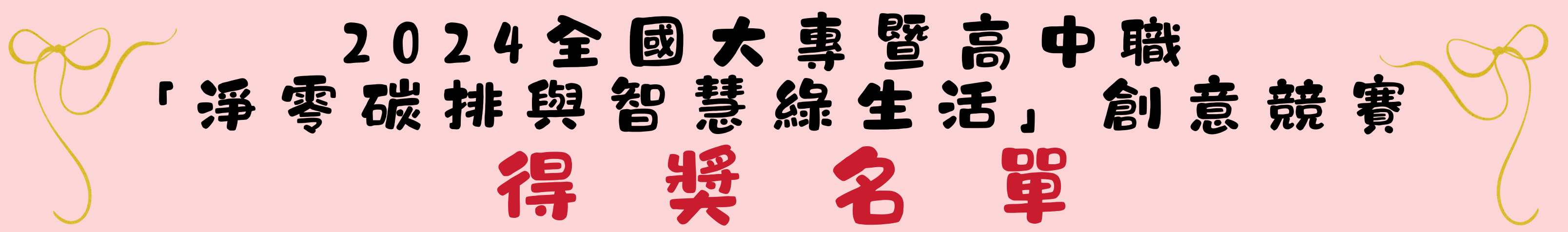 2024創意競賽得獎名單